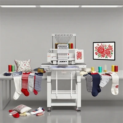 Computergestuurde multifunctionele borduurmachine met één kop